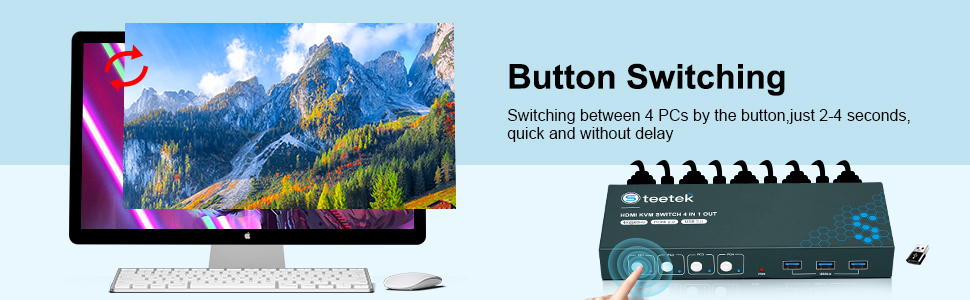 4 port kvm switch HDMI