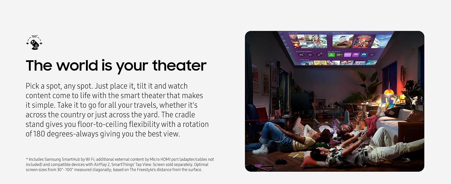 Samsung The Freestyle with Gaming Hub