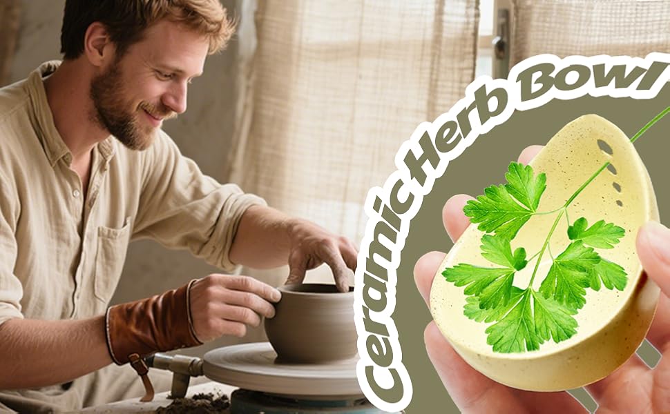 Earthenware Herb Stripping Bowl