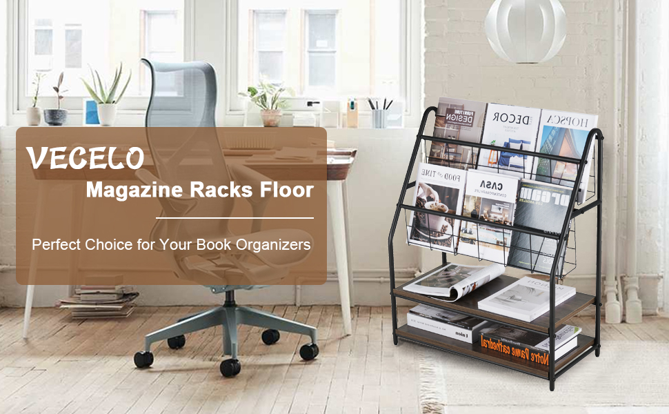 magazine holder stand