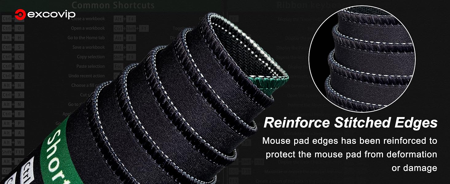 excovip Shortcut Mouse Pad with Non-Slip Rubber Base-Smooth Surface 900 ...