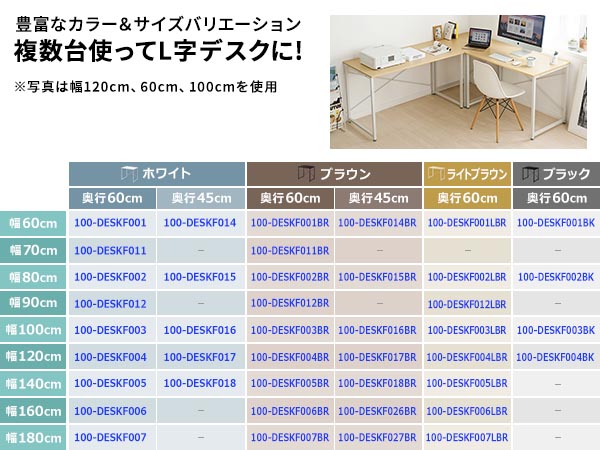 Amazon | サンワダイレクト パソコンデスク 幅120×奥行60cm