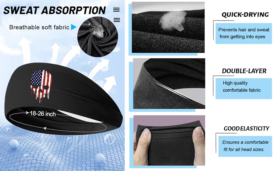 sport headbands for men women 3 PCS 01400.