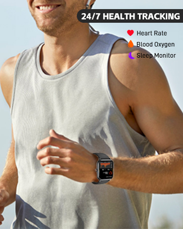 Smart Watches for Men Women IP67 Waterproof Fitness Watch with Heart Rate Monitor Sleep Tracker