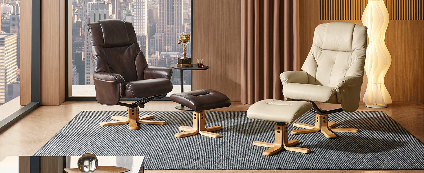 Reclining Chair with Ottoma