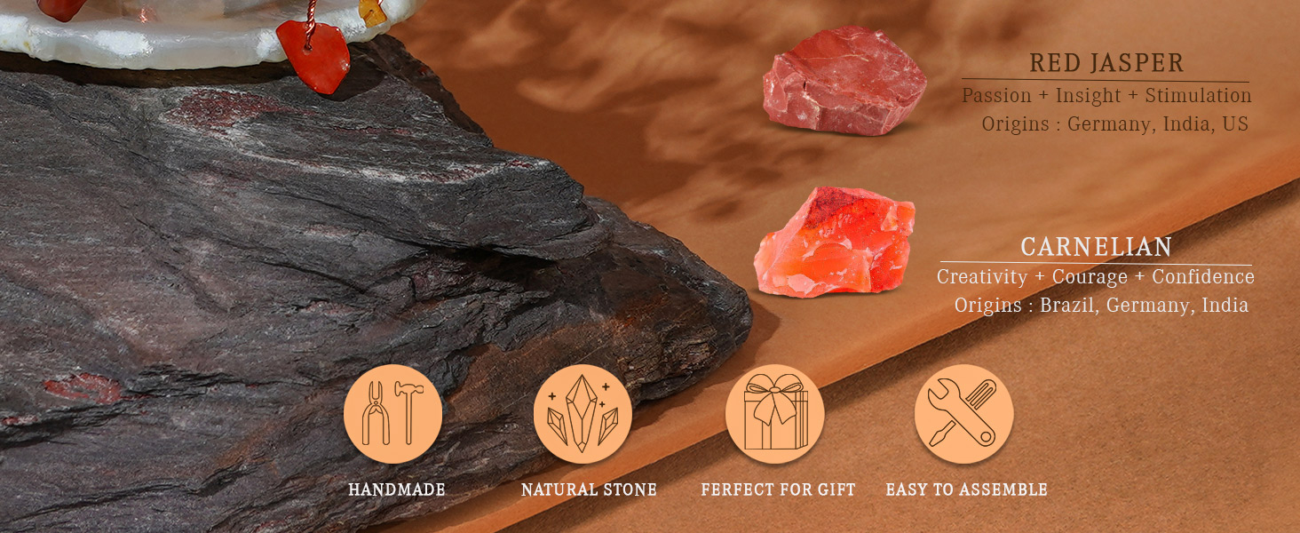 7 chakra crystal tree healing stones gift decor 