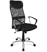 Moustache Ergonomic Office Chair with Lumbar and Neck Support, High-Back Mesh, Dual Adjustment, 3...