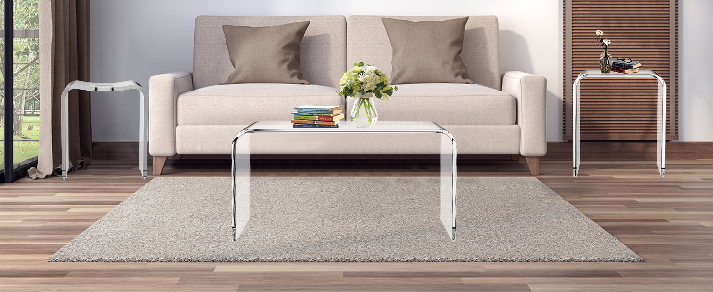 FansaFurn Acrylic Shower Stool, Modern Shower Bench with