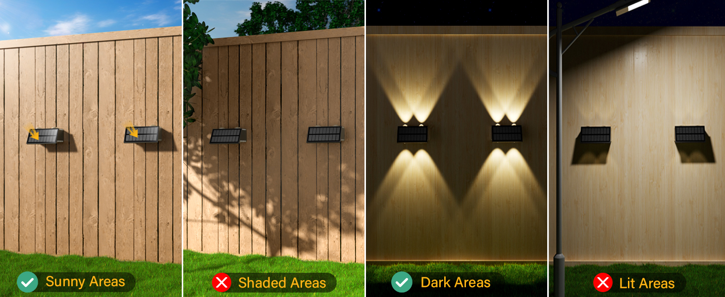 solar wall lights