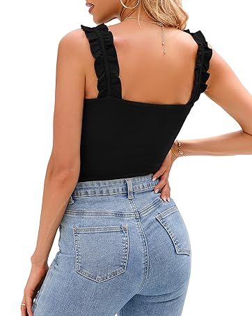 Tops for Women Square Neck