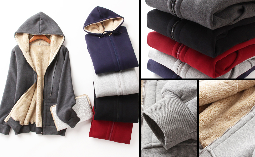 the hoodie is made of a soft fleece fabric.