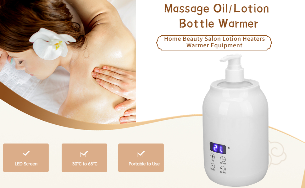 Lotion Warmer, Massage Oil Heater Led Display Touch Control