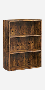 3-Tier Open Bookcase