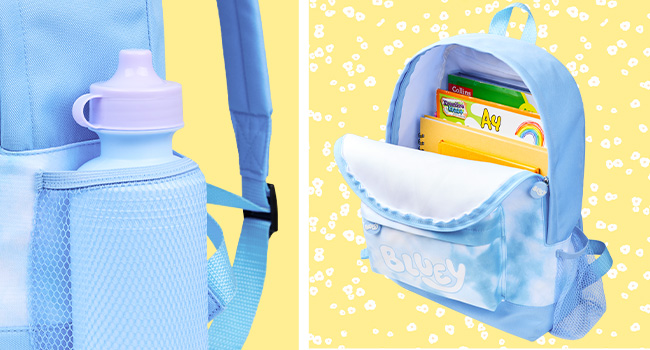 Bluey Sac a Dos Enfant avec Trousse Kawaii Sac à Lunch