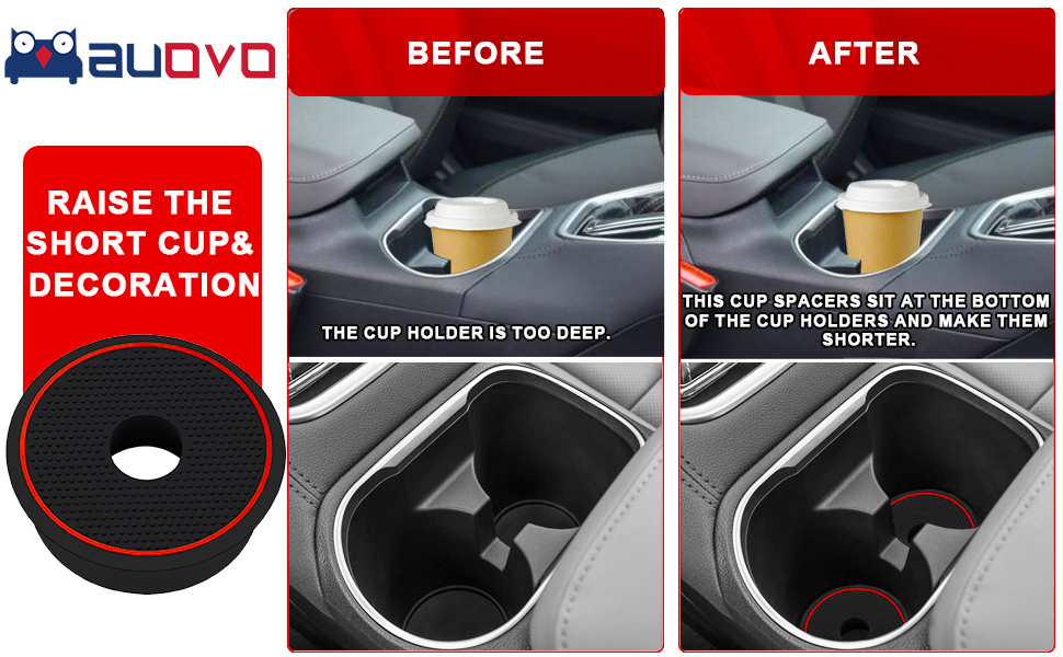 Auovo Cup Holder Spacer Replacement Compatible with Subaru