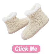 Womens Fuzzy Slipper Bootie Cozy Slipper Socks with Grippers