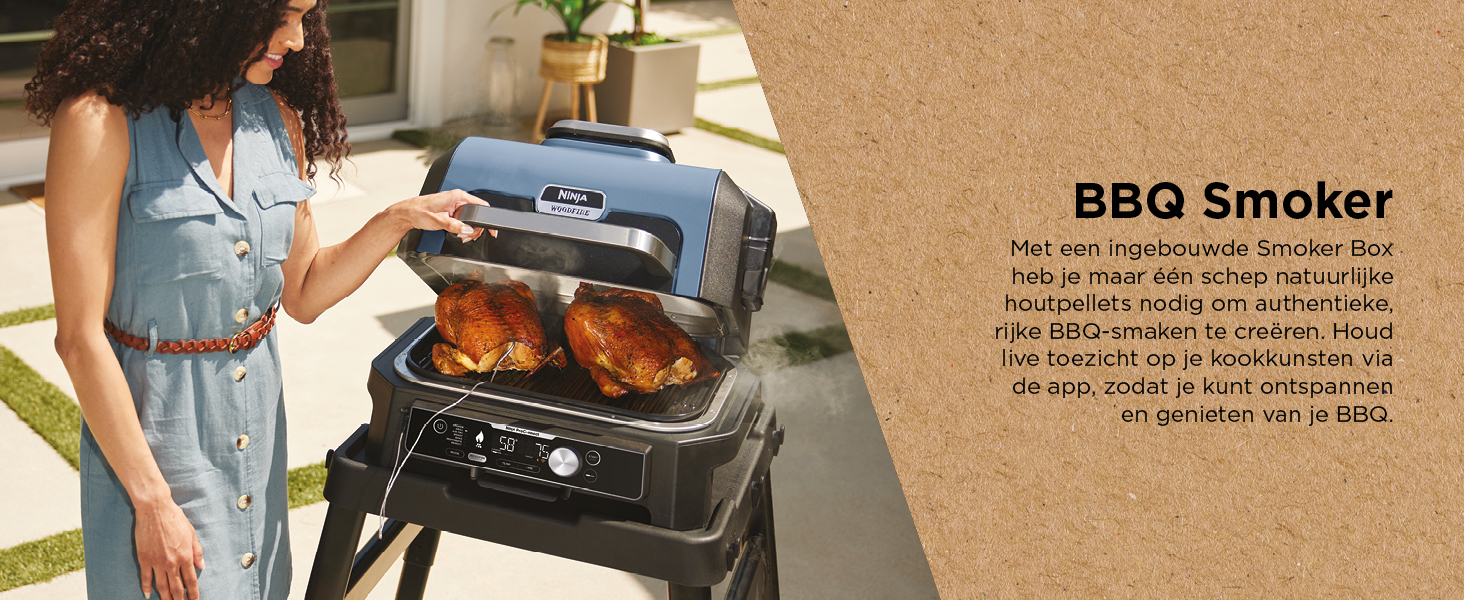 Ninja Woodfire Elektrische BBQ Grill OG901