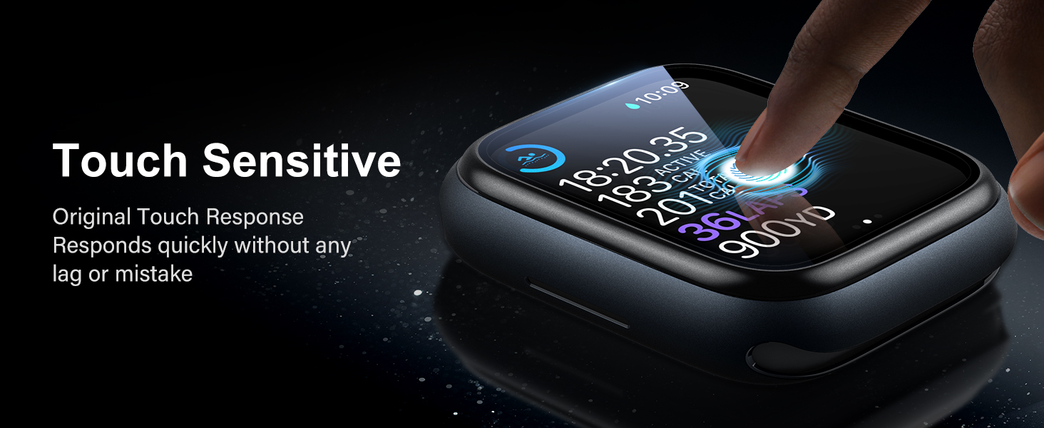 UniqueMe 2 Pack for Apple Watch 40mm Screen Protector Series SE2/SE/6/5