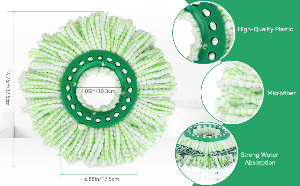 Mop Head Replacement Pad for Libman Tornado Spin Mop System