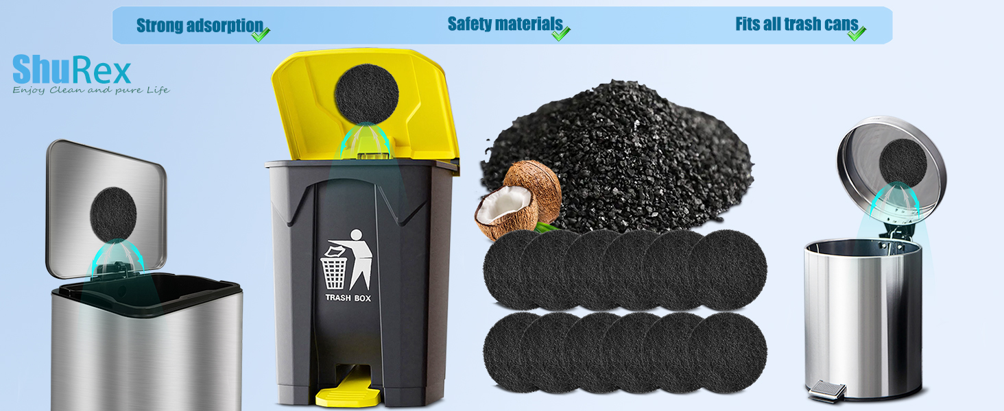 12Pack Universal Stickon Trash Can Odor Absorbing