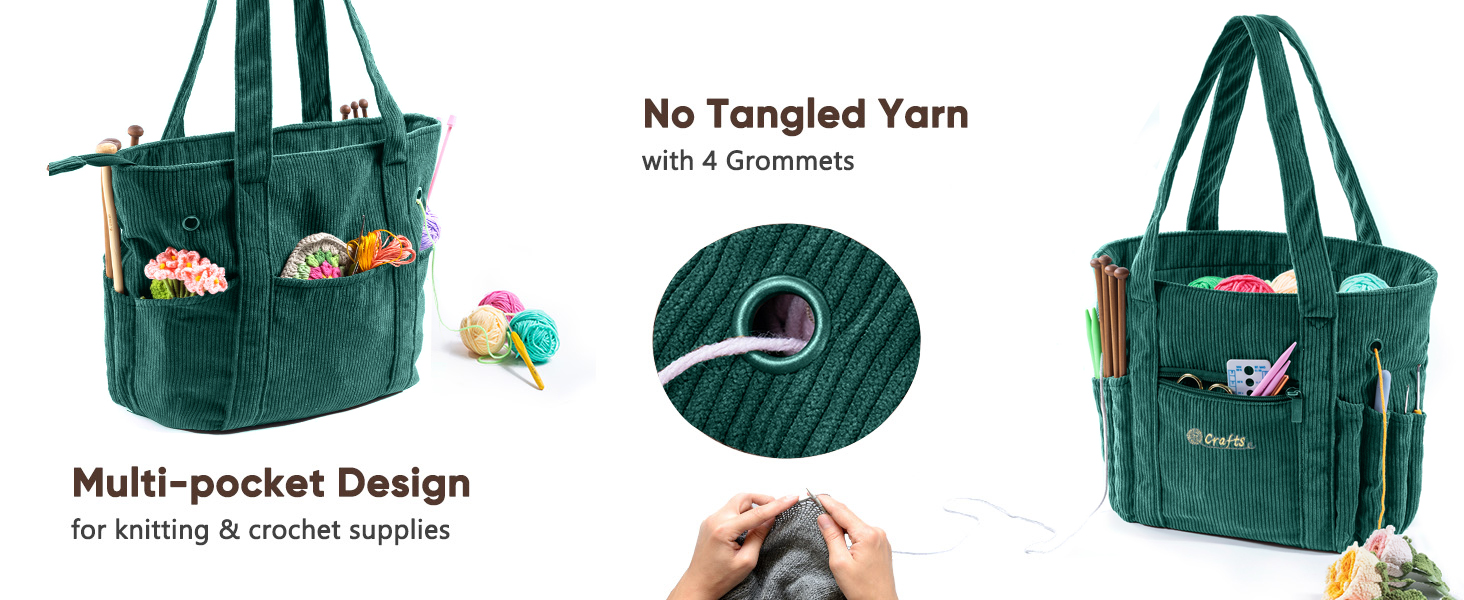 Portable Knitting Bag 