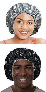 Silk Bonnet satin bonnets hair bonnet for black men mens women for curly hair sleeping night cap