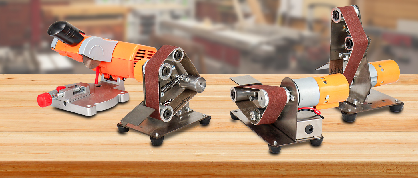 Electric mini Belt Sander and mini cut off saw