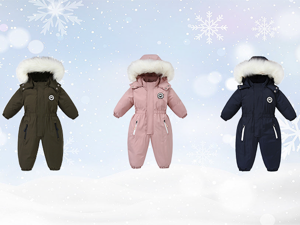 Amazon.com: UVIPC Toddler One Piece Snowsuits Ski Suits