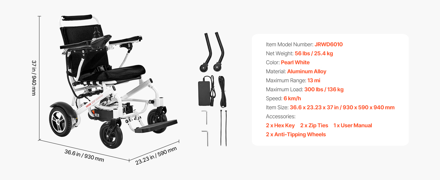 lightweight electric wheelchair