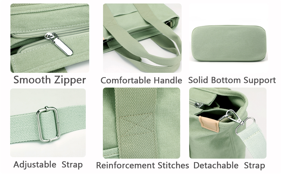 tote bag with multi pockets