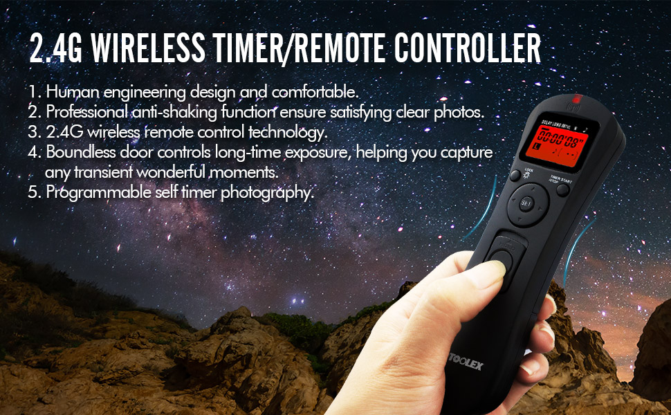 PHOTOOLEX Intervalometer Digital Camera Remote Shutter