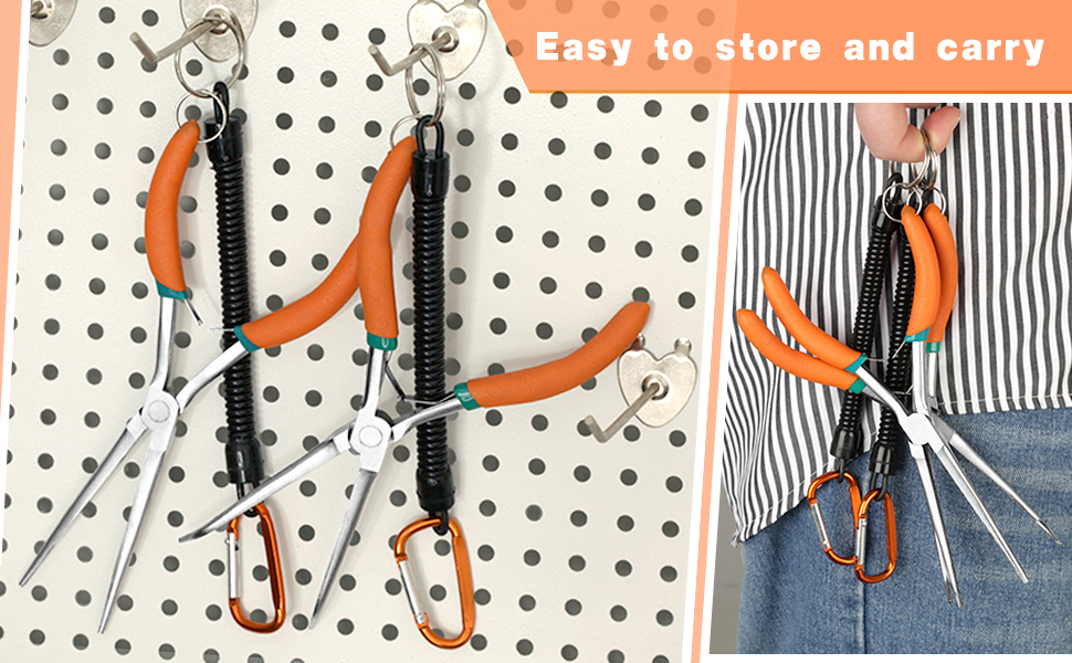 LEONTOOL Long Needle Nose Pliers 7 Inches Extra Long Reach