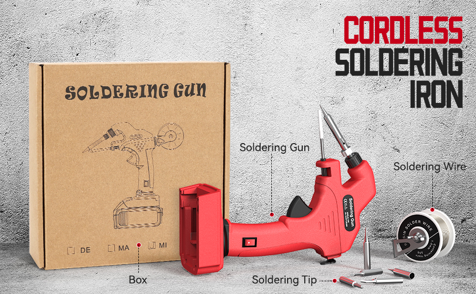 Mtiolhig Cordless Soldering Iron for Milwaukee m18 Battery