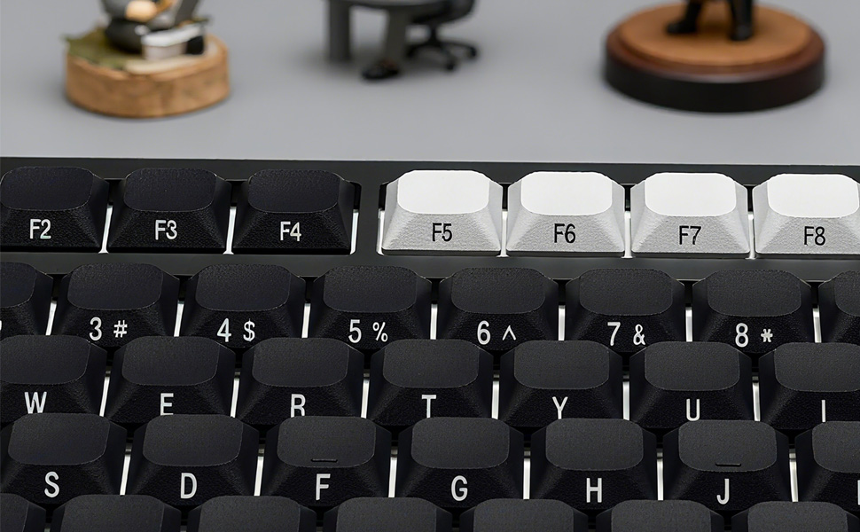 Amazon.co.jp: ロープロファイル キーキャップ黒PBTキーボード