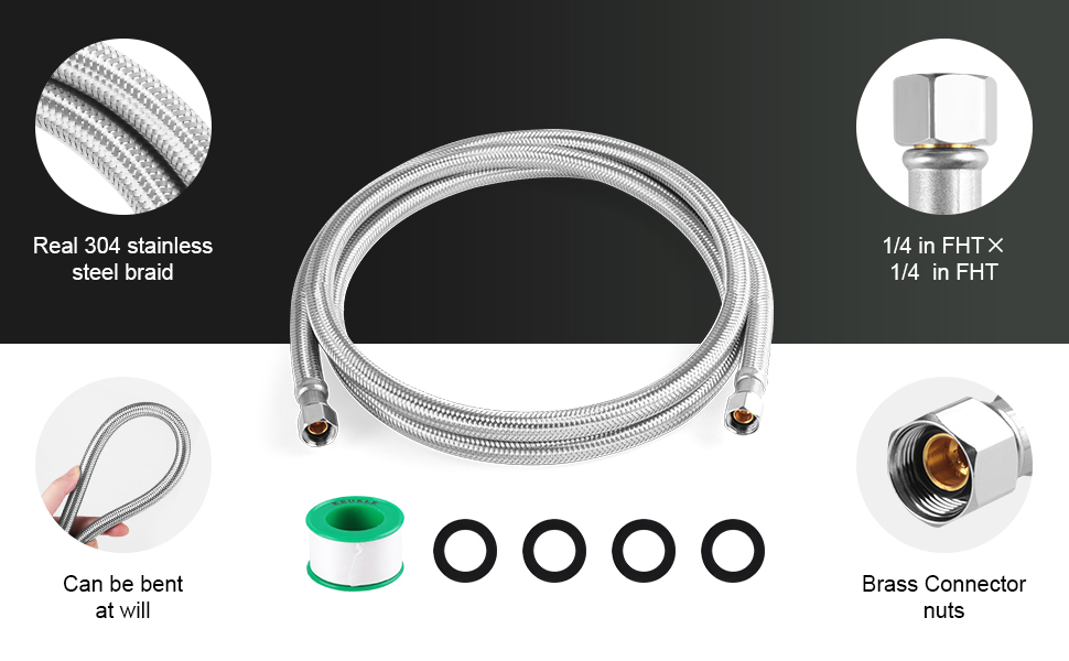 Stainless Steel Washing Machine Hoses