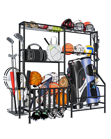 Sports Equipment Storage Rack, Golf Organizer