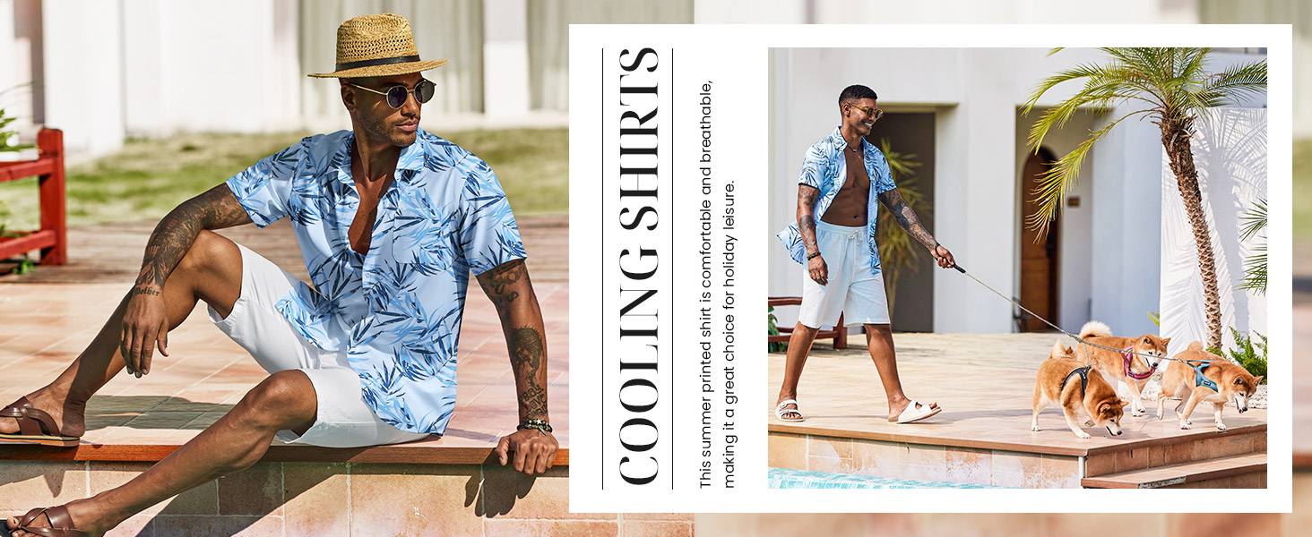 men summer hawaiian shirt