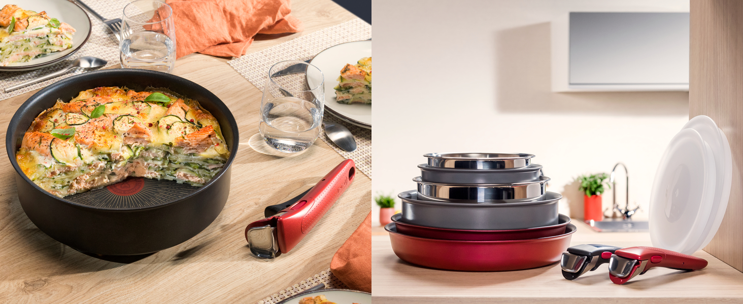 Tefal Ingenio Enjoy - Batterie de cuisine 5 pièces légèresavec technologie Light Tech et poignées amovibles pour la cuis 22fdf669 151f 46eb Be19 C1be31a5414d. CR0,0,1464,600 PT0 SX1464 V1
