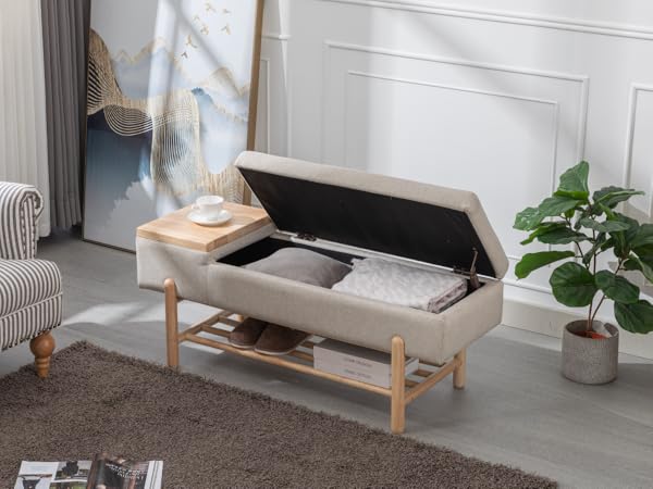 Amazon.com - Shunzhi Modern Entryway Bench Upholstered Flip