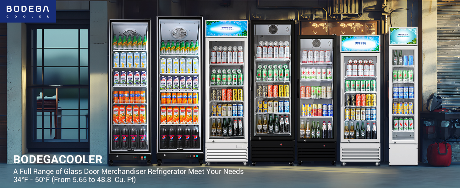 Multiple beverage refrigerators