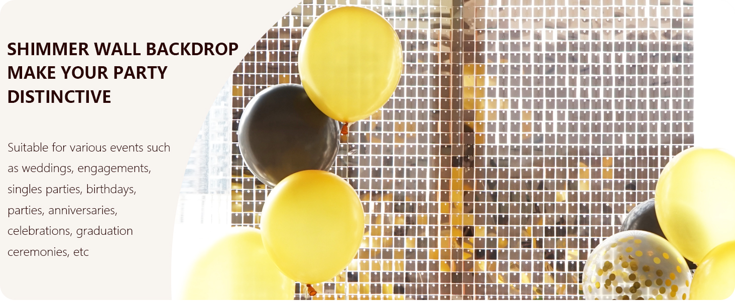 Champagne Gold Shimmer Wall Backdrop
