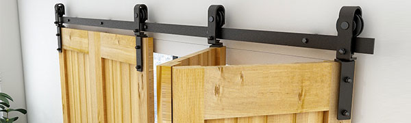 Bifold sliding door fitting