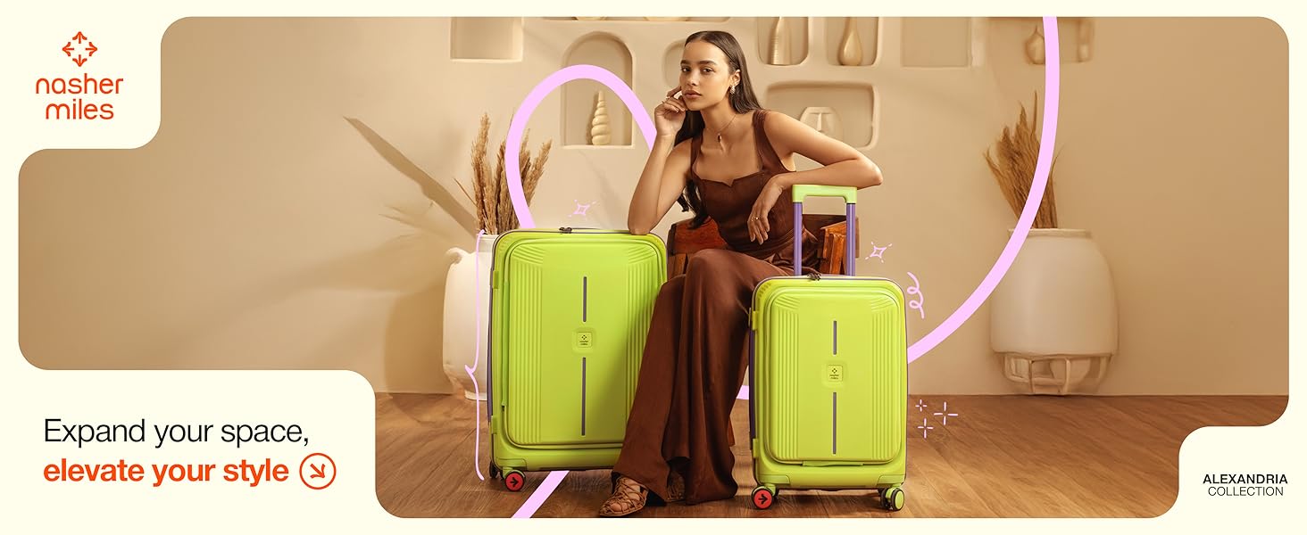 Nasher miles Alexandria trolley bag suitcase