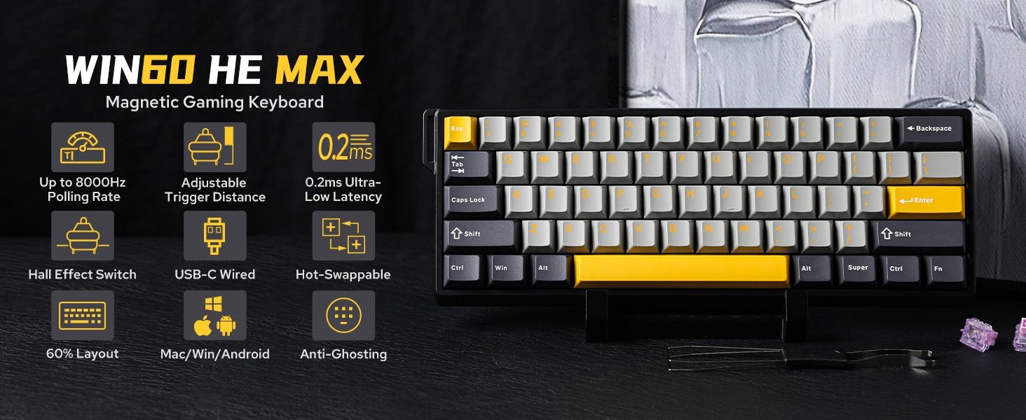 magnetic gaming keyboard