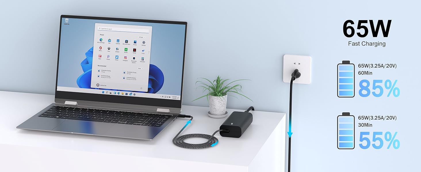 dell 65w laptop charger