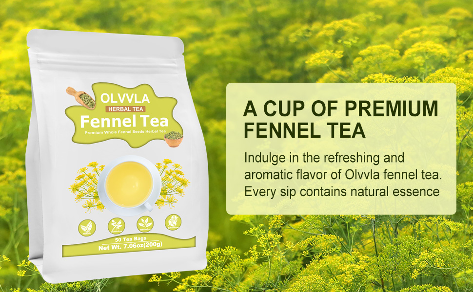 a cup of premium fennel tea