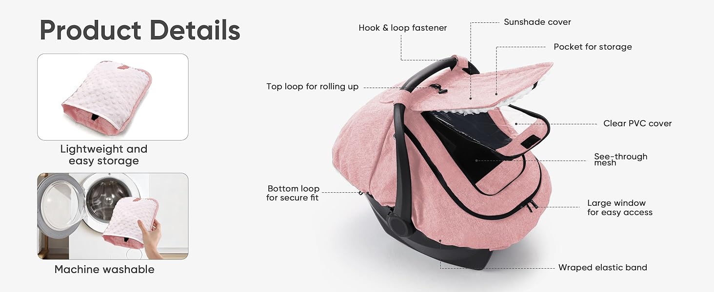 rain cover for car seat and stroller