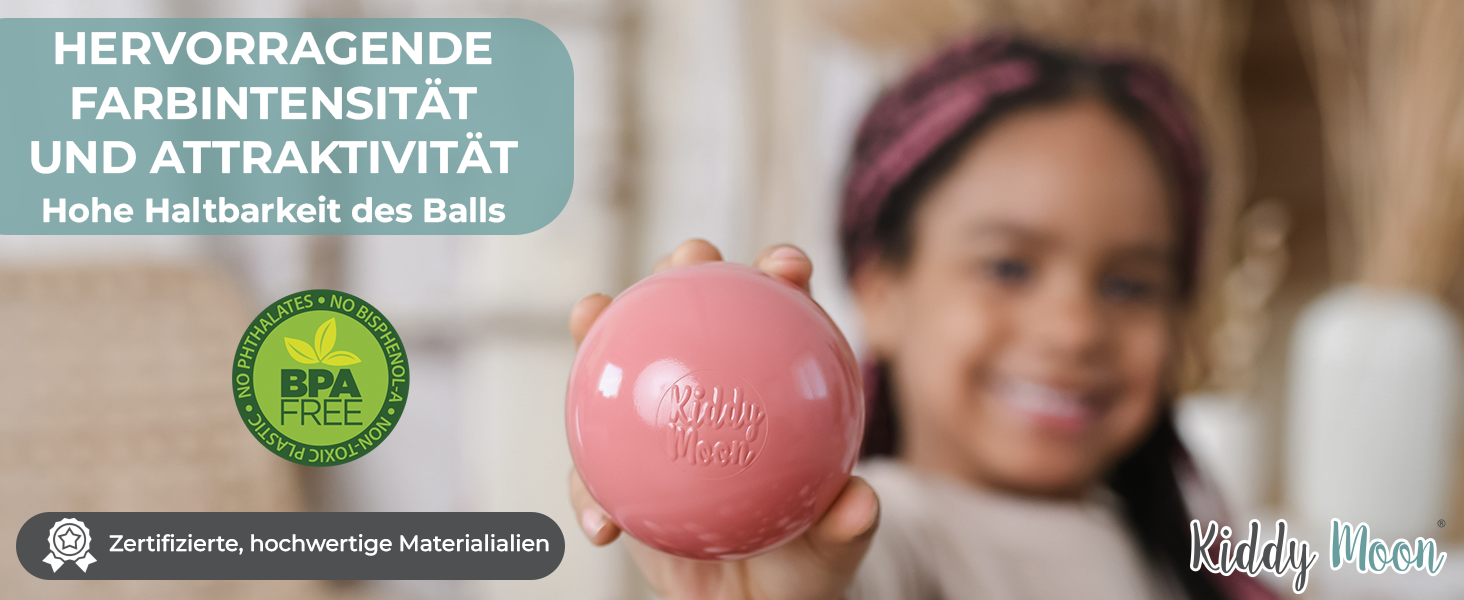 KiddyMoon Bällebad Hervorragende Farbintensität und Attraktivität