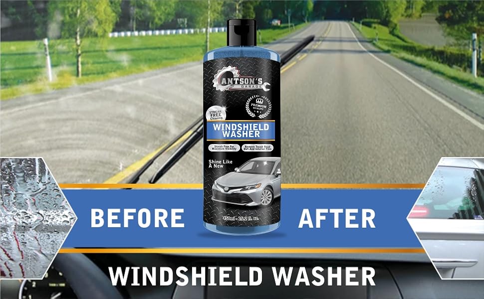 Antson 450mL Windshield Washer Fluid for Car Car Windshield Cleaner