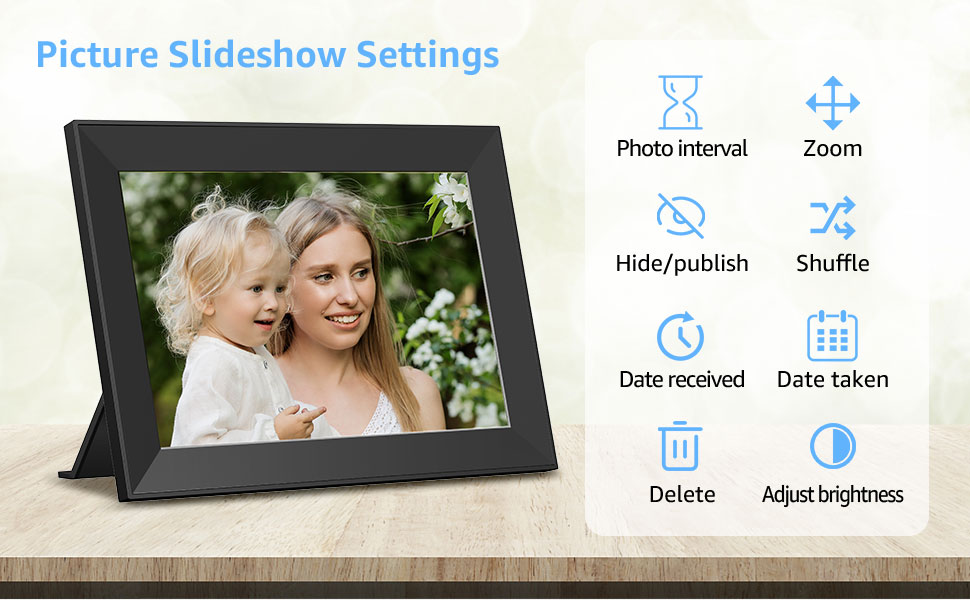 lots of picture slideshow settings for you